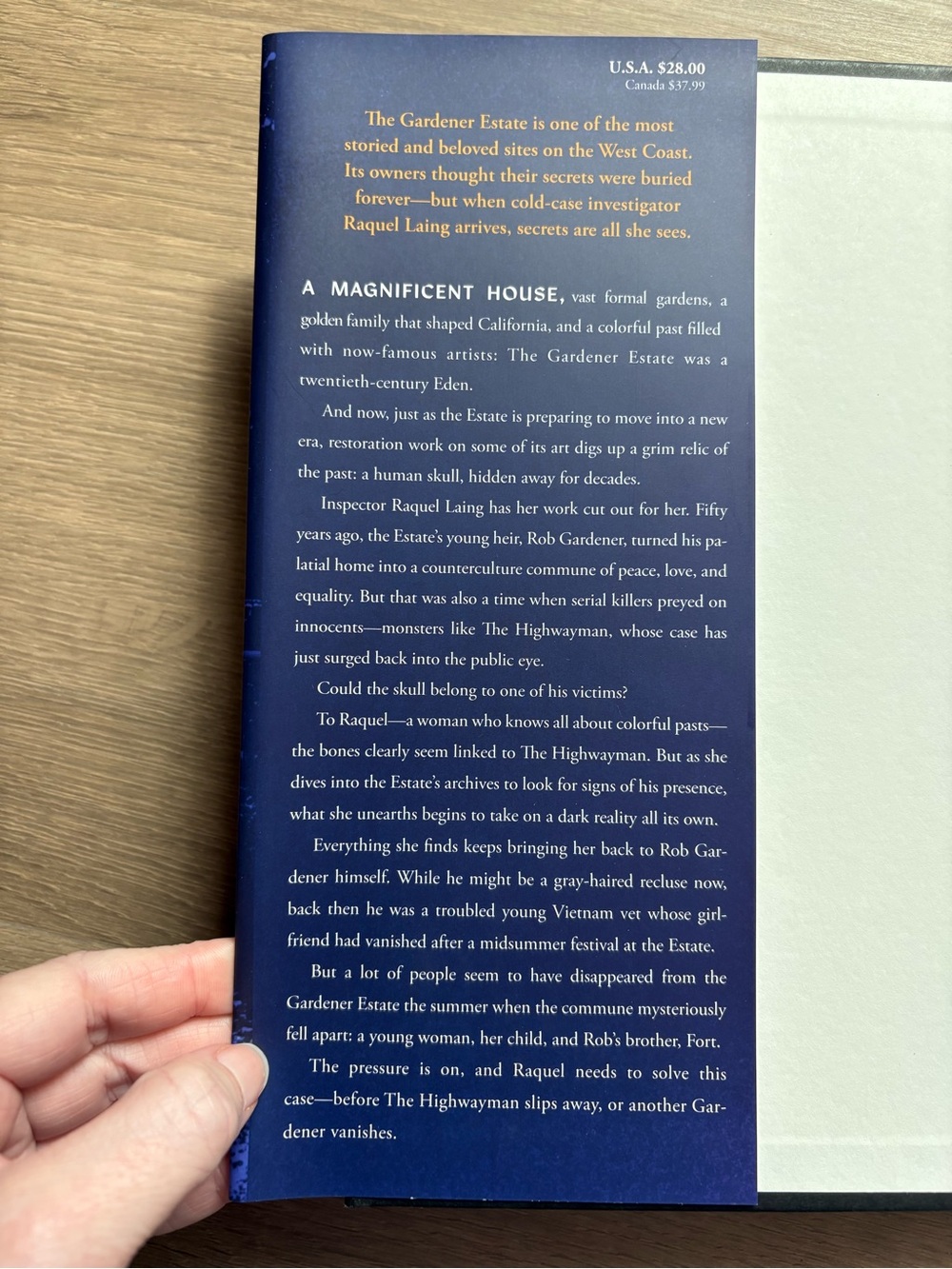 Laurie R. King "Back to the Garden" Hardcover Novel - Picture 3 of 4